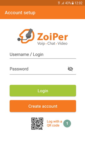 Zoiper QR-Code scannen