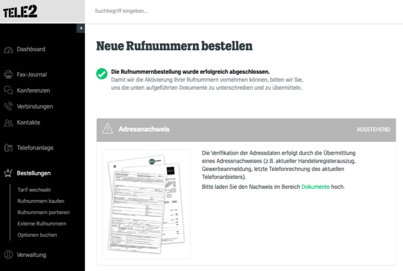 Erforderliche Dokumente
