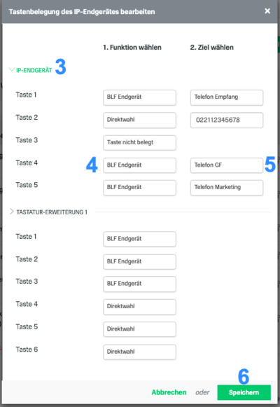 Tastaturerweiterung eingeben