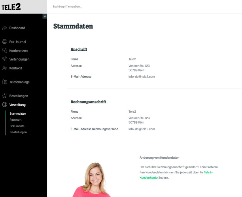 Verwaltung Stammdaten