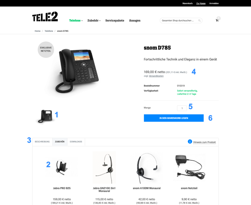 fonial Shop Telefon Bestellung