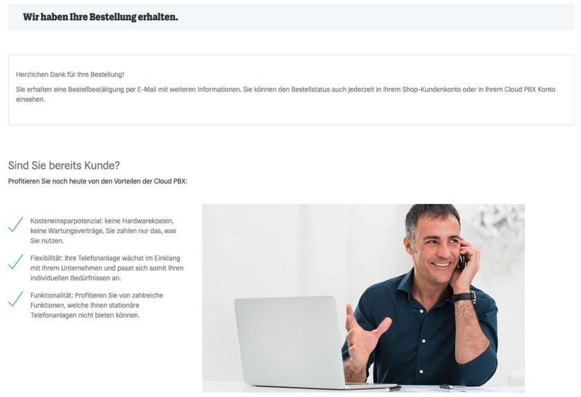 fonial Shop Bestellbestätigung
