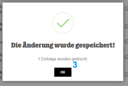 Verwaltung Dokument löschen Schritt 3